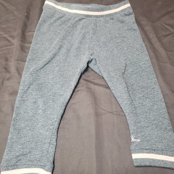 Guess Sweatpants Grey Pink Accents Embroidered Logo Elastic Waist 24 Month Size - Picture 1 of 7